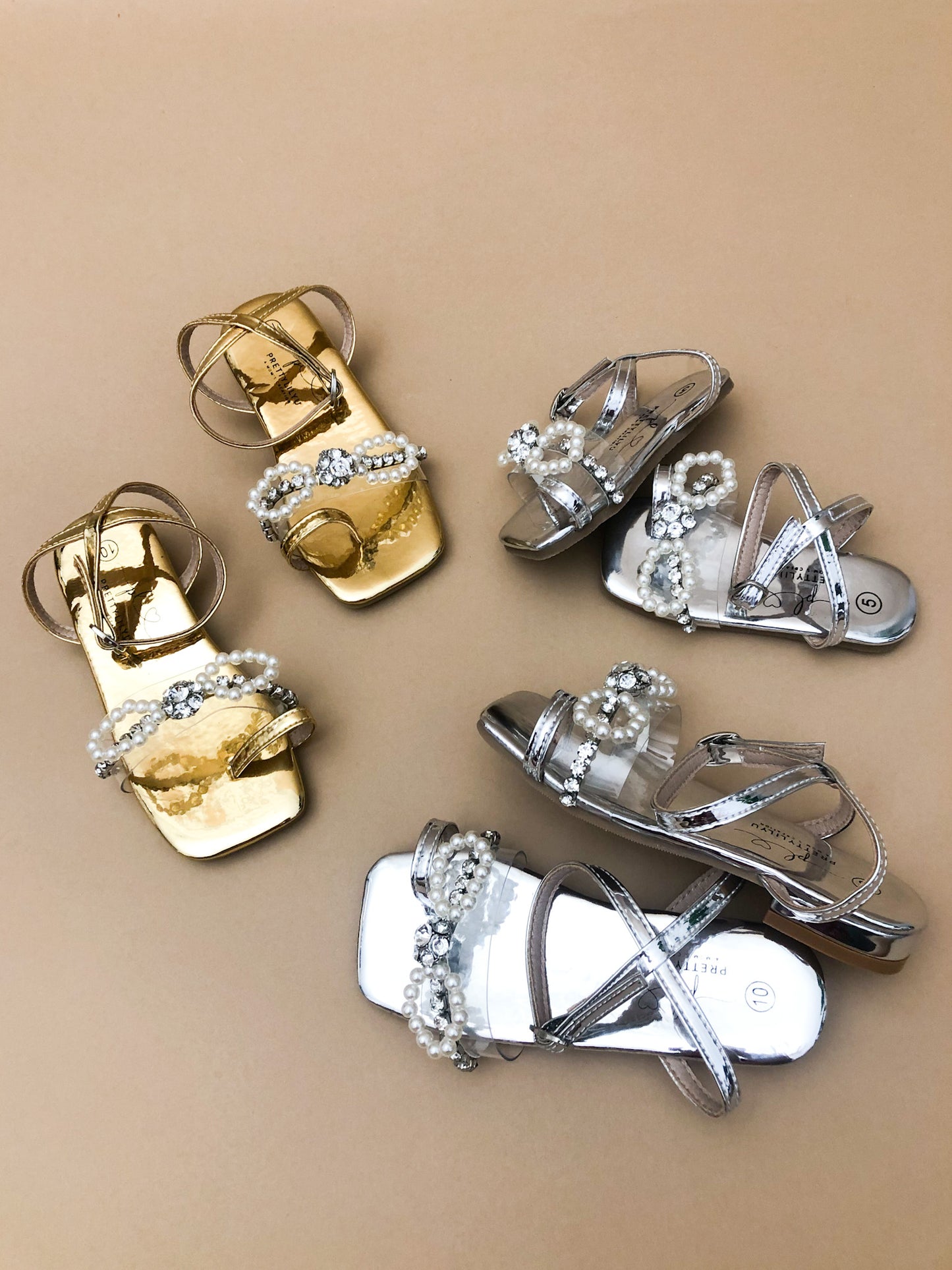 Princess Bow Pearl Sandals