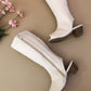 Yuyu Beige Knee High Boot
