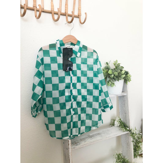 Checkered Out in Green