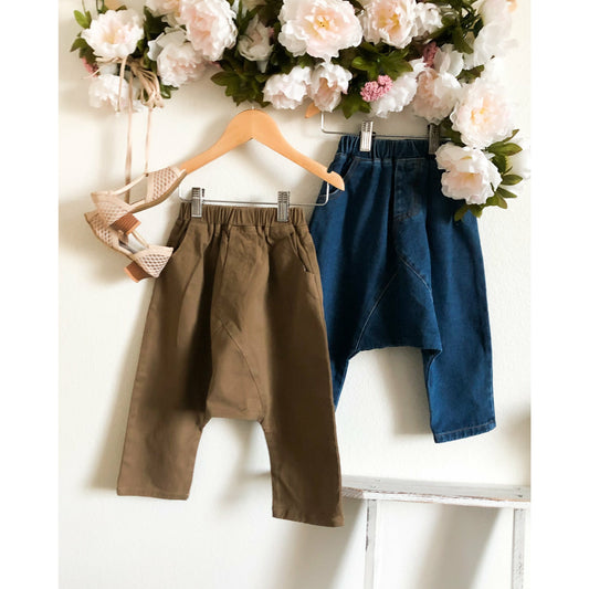 Harem Pants (Available in Blue & Brown)