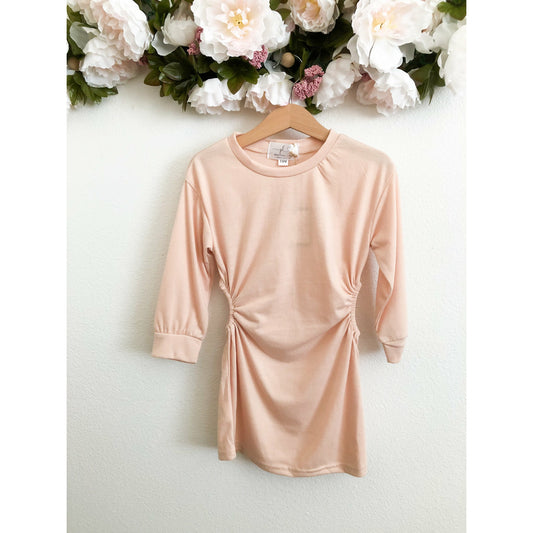 Side Peekaboo Dress- Nude