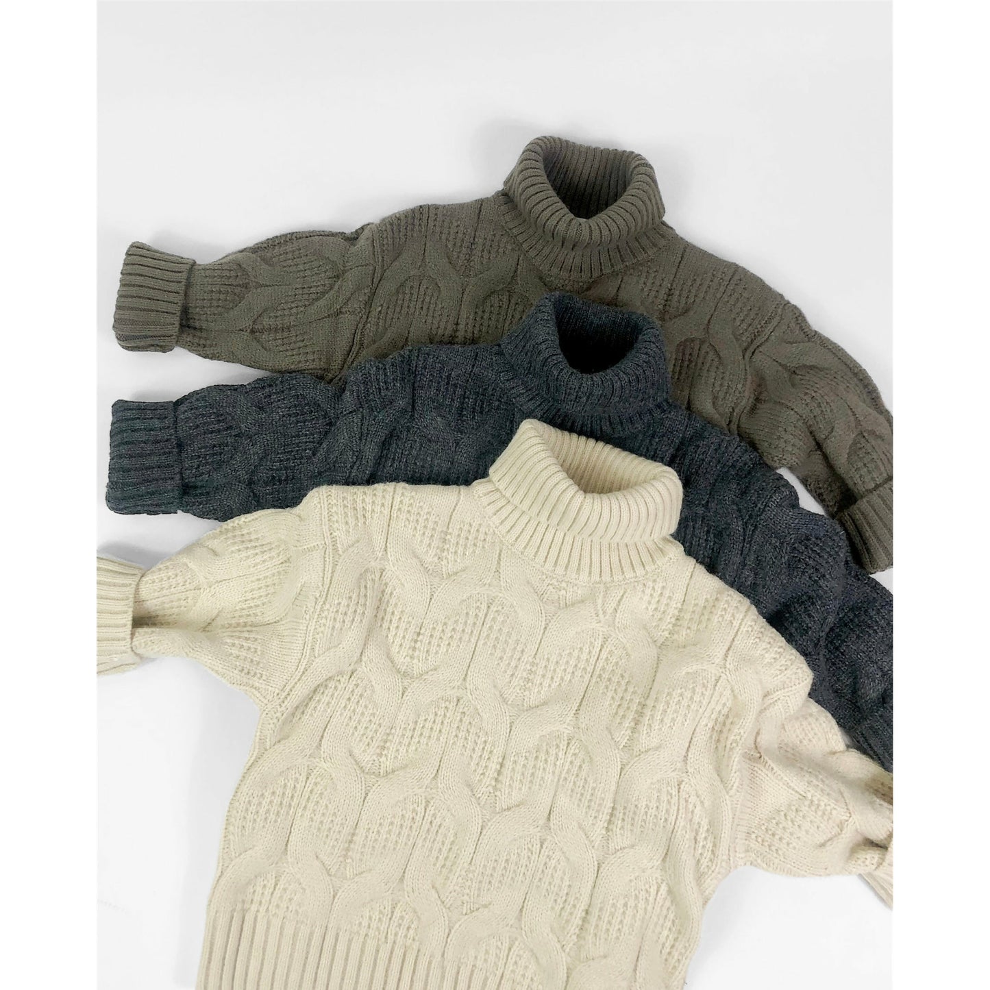 Wrap Me Up Cozy Sweater- Available in Gray, White & Olive